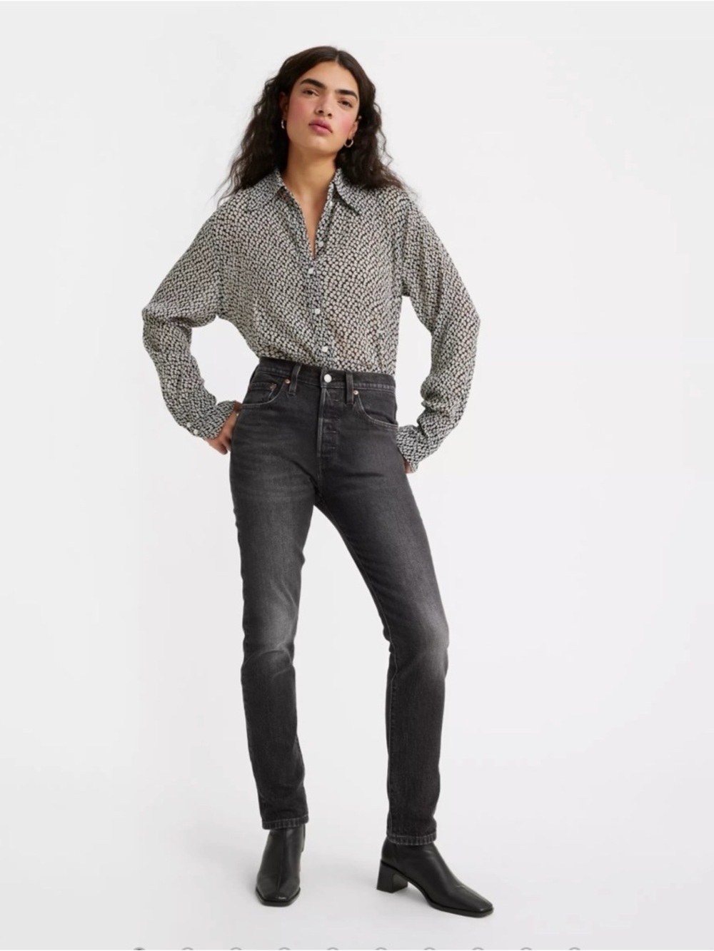 Levi's Women's 501 Jeans in Washed Black